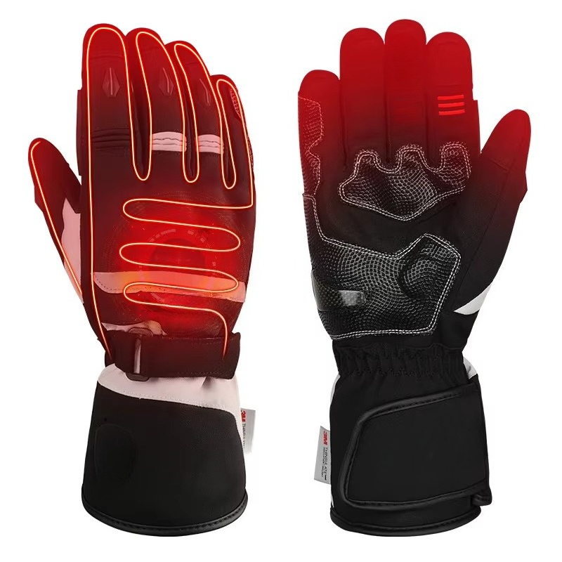 Heated Gloves Electric - Мужские зимние мотоциклетные перчатки с подогревом,