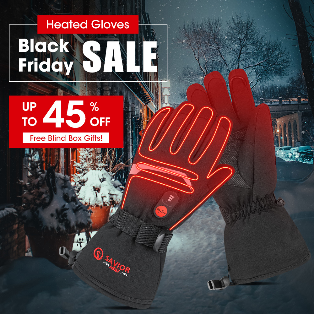 Heated Gloves Electric - Зимние перчатки с подогревом «Снежный олень»